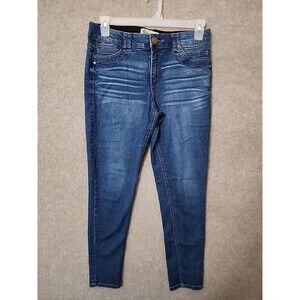 Democracy Ab Technology Ankle Jeans Womens 10 Blue Medium Wash Slimming Stretch